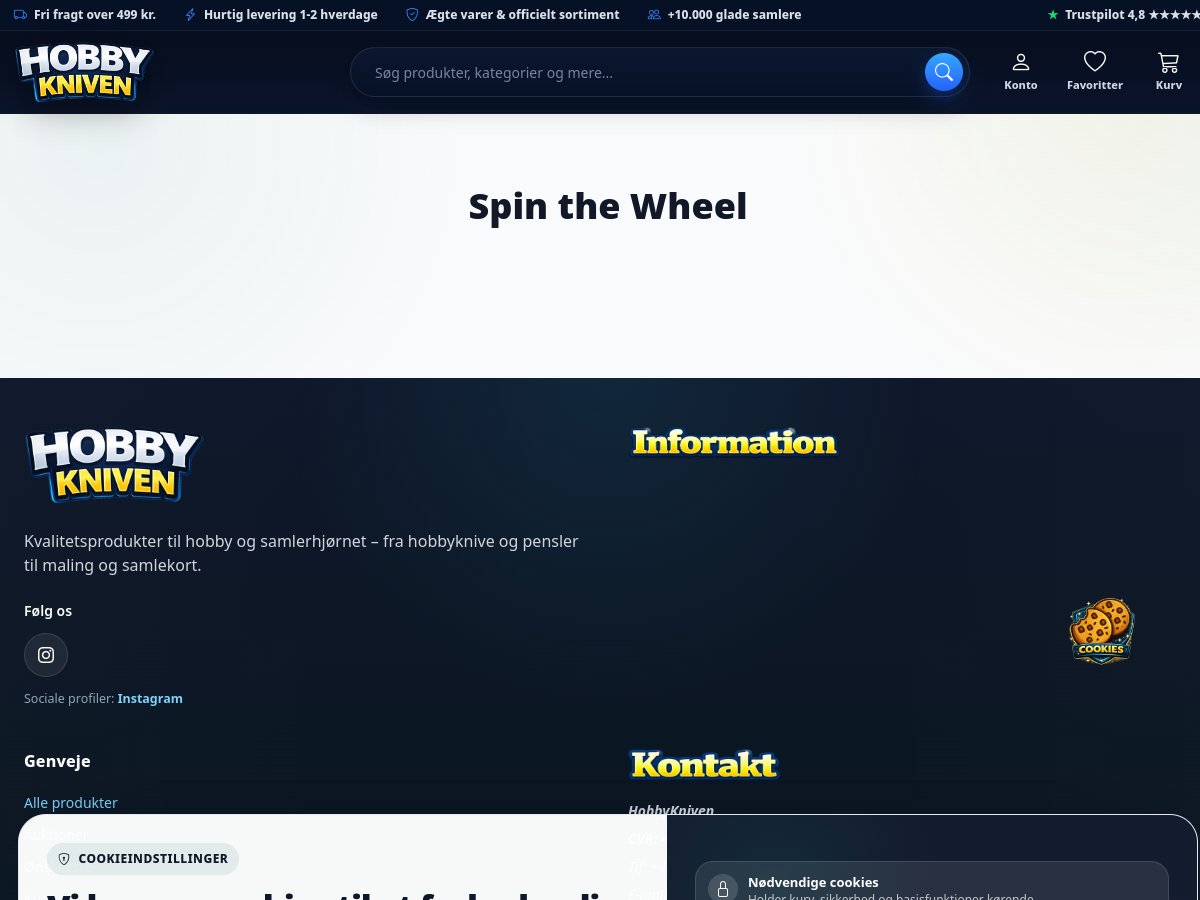 Skærmbillede af HobbyKniven Mystery Wheel