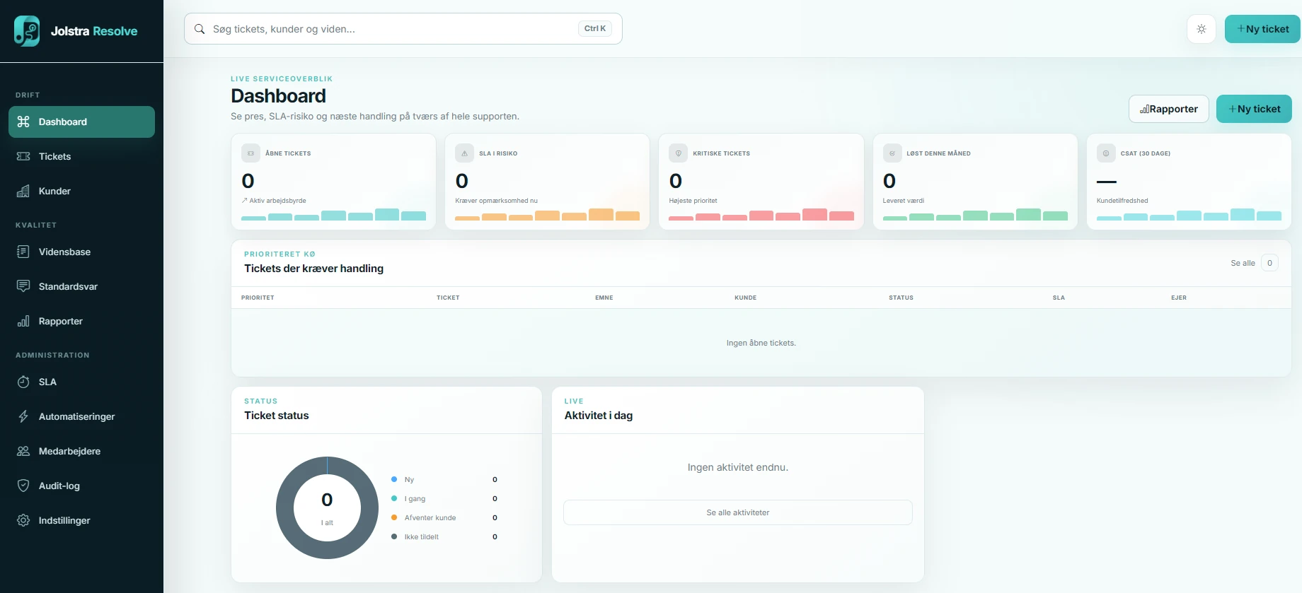 Hertels Boresko A/S – Resolve Ticket System